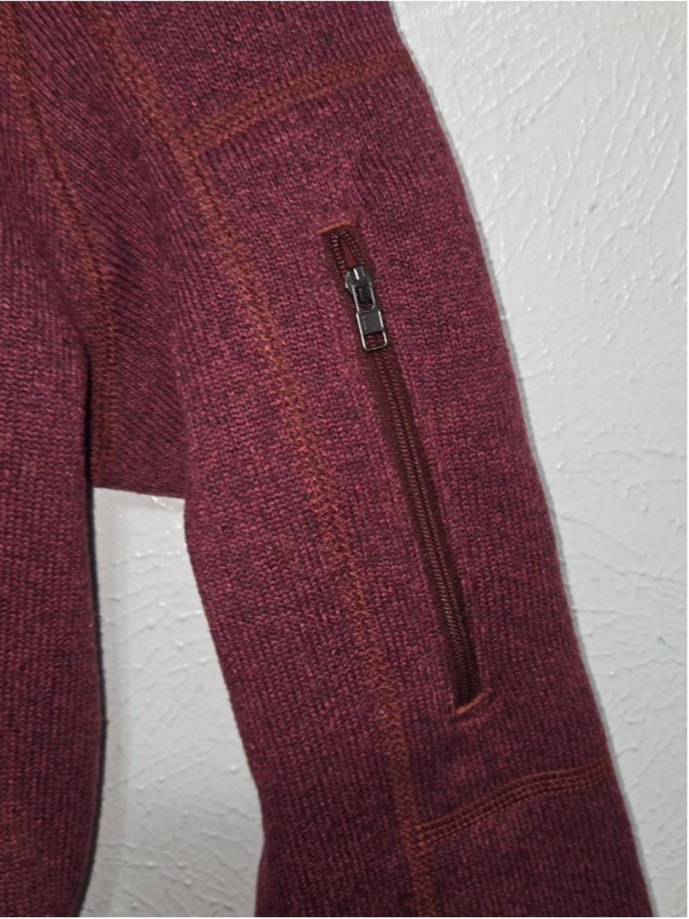 Patagonia Better Sweater Fleece Jacket Women's Size Small Burgundy Full Zip - Picture 9 of 13